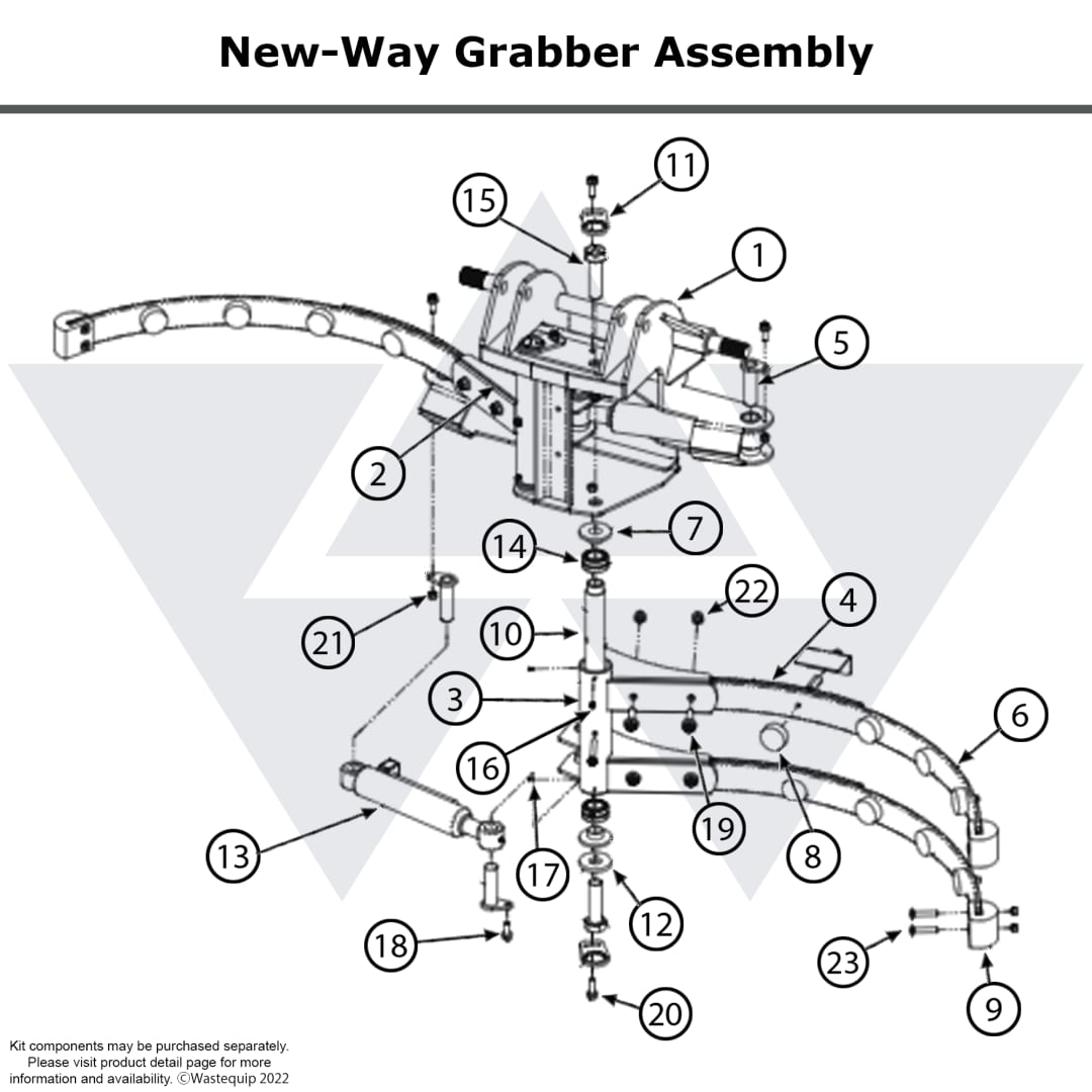 Wastebuilt® Replacement for New Way Grabber Assembly
