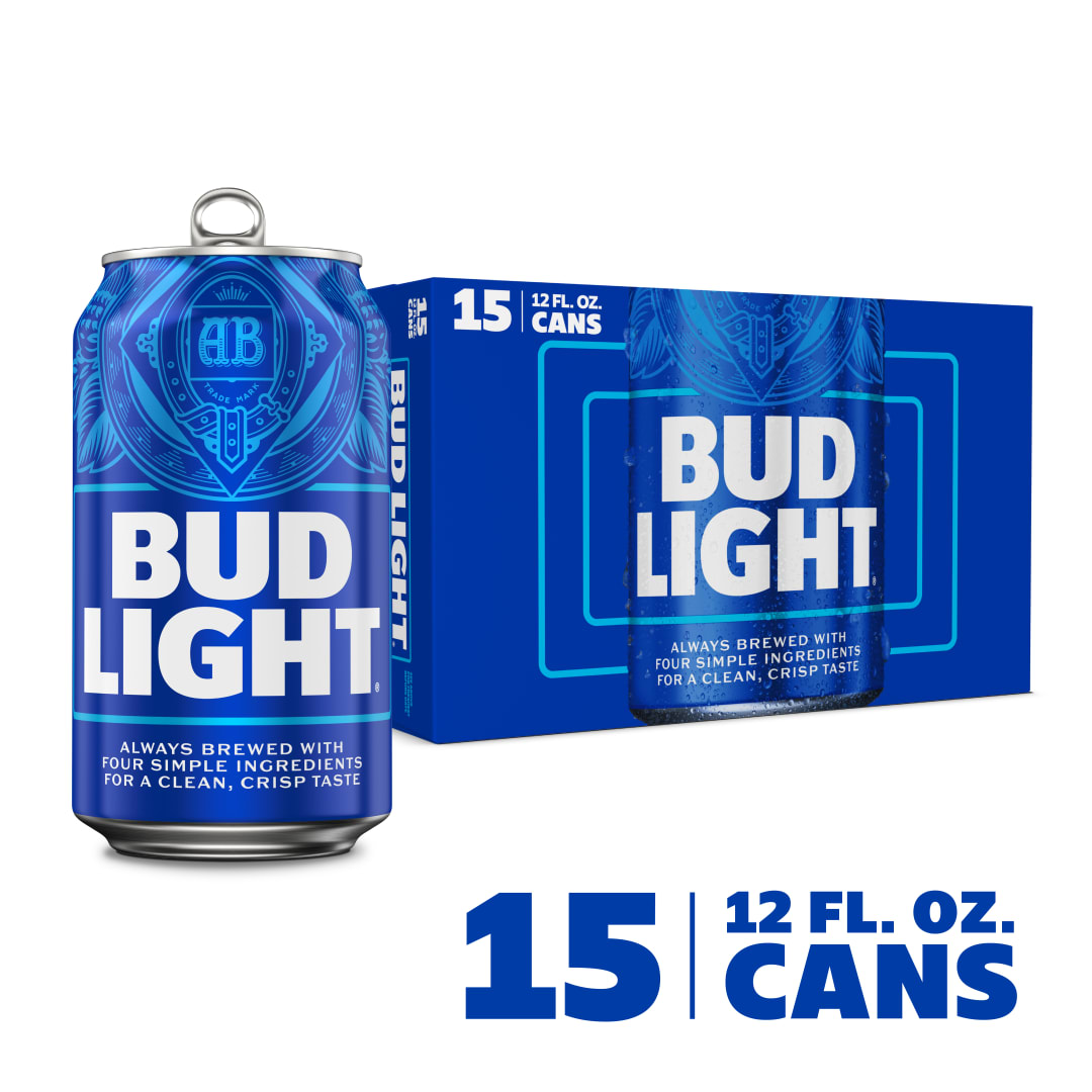 Bud Light 15x12 oz Can Pack CARRIER - 24 pt board