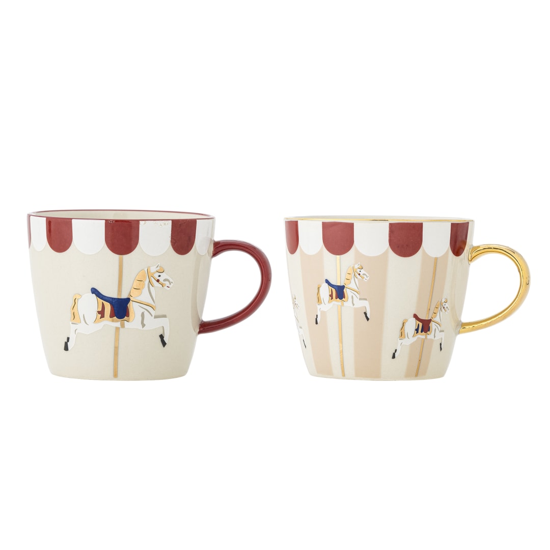 82062865 - Merry-go-round Mug, Multi, Stoneware STOCK: 2