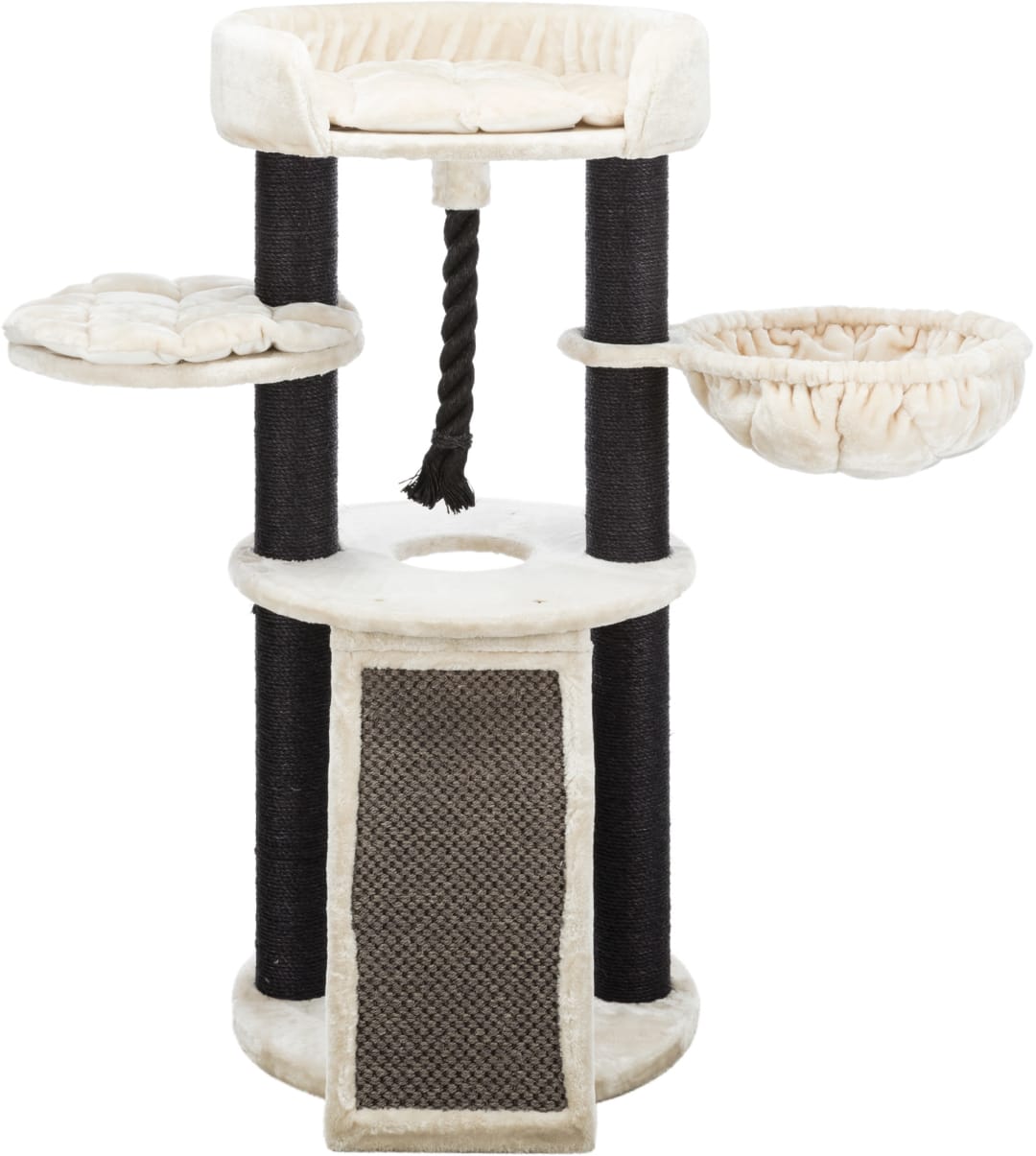 Bovina Cat Tower, Cream/Black