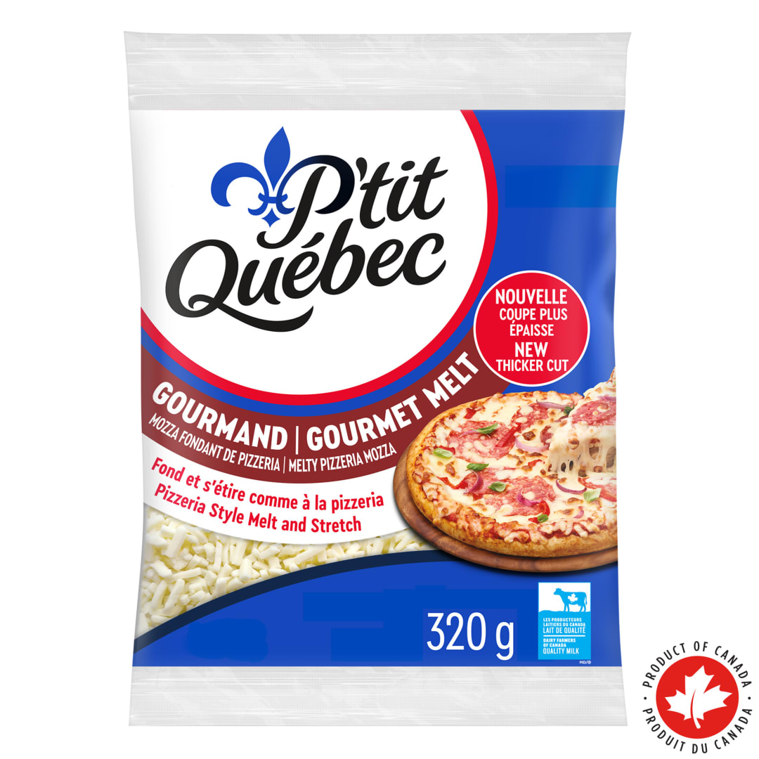 P'tit Québec Gourmet Melt Thick Cut Mozza Cheese, 320g