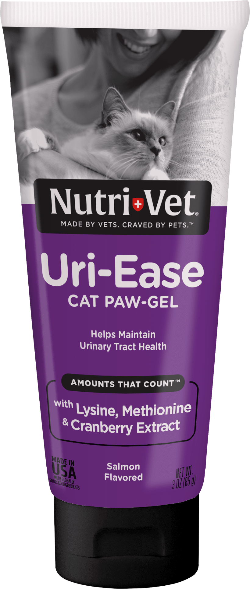 Nutri-Vet Uri-Ease Paw Gel for Cats, Salmon Flavor, 3 Ounces