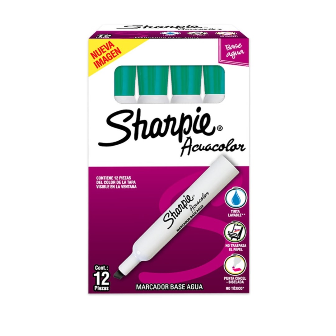 SHARPIE ACUACOLOR OS 12CT COLOR MIX
