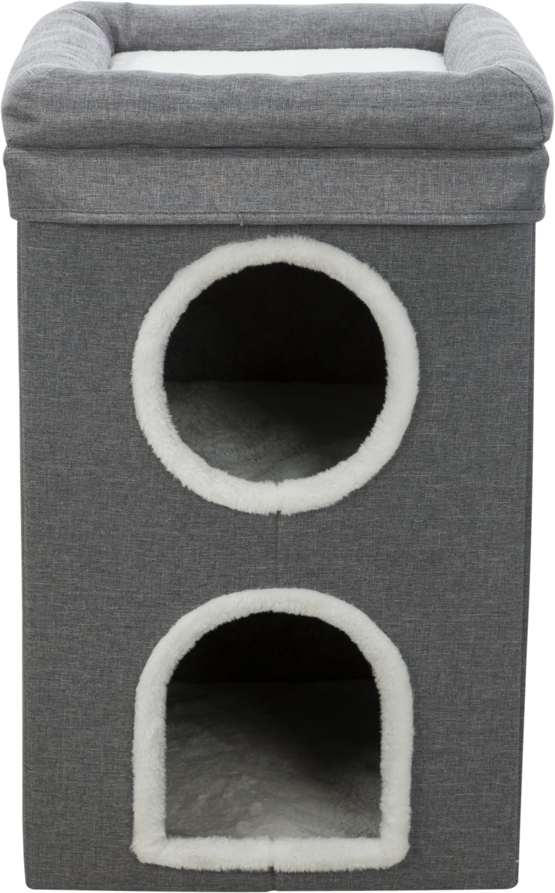 Saul 2-Story Cat Condo, Gray