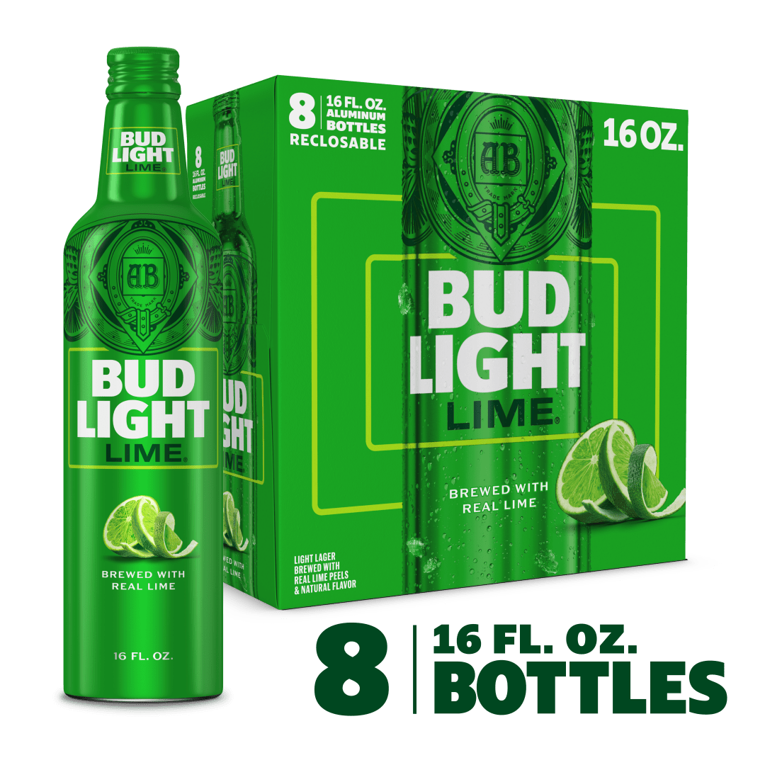 Bud Light Lime 8x16 oz Recloseable Aluminum Bottle CARRIER
