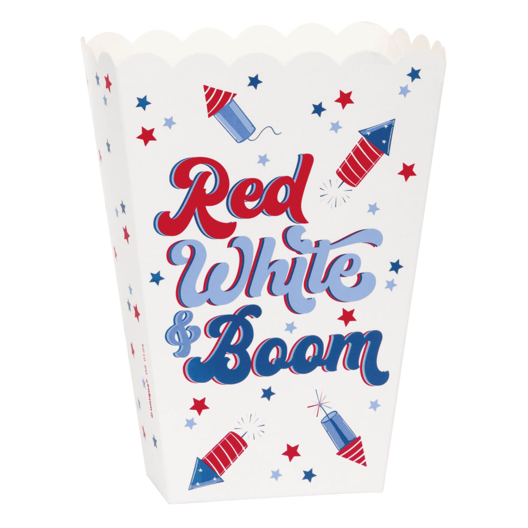 Patriotic USA Popcorn Boxes, 10ct