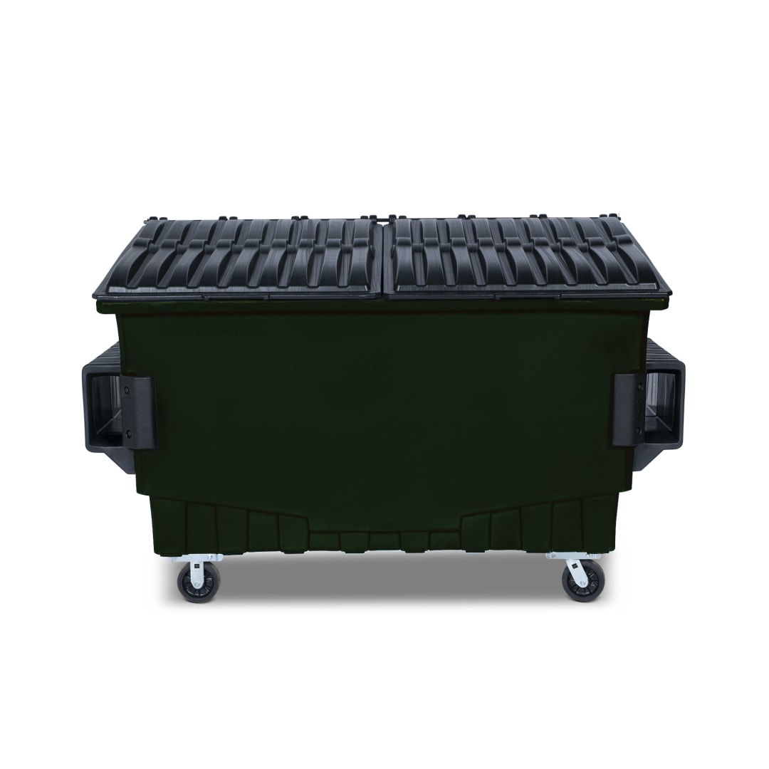 2 Cubic Yard 1000 lbs. Capacity Front Load Container - Forest Green