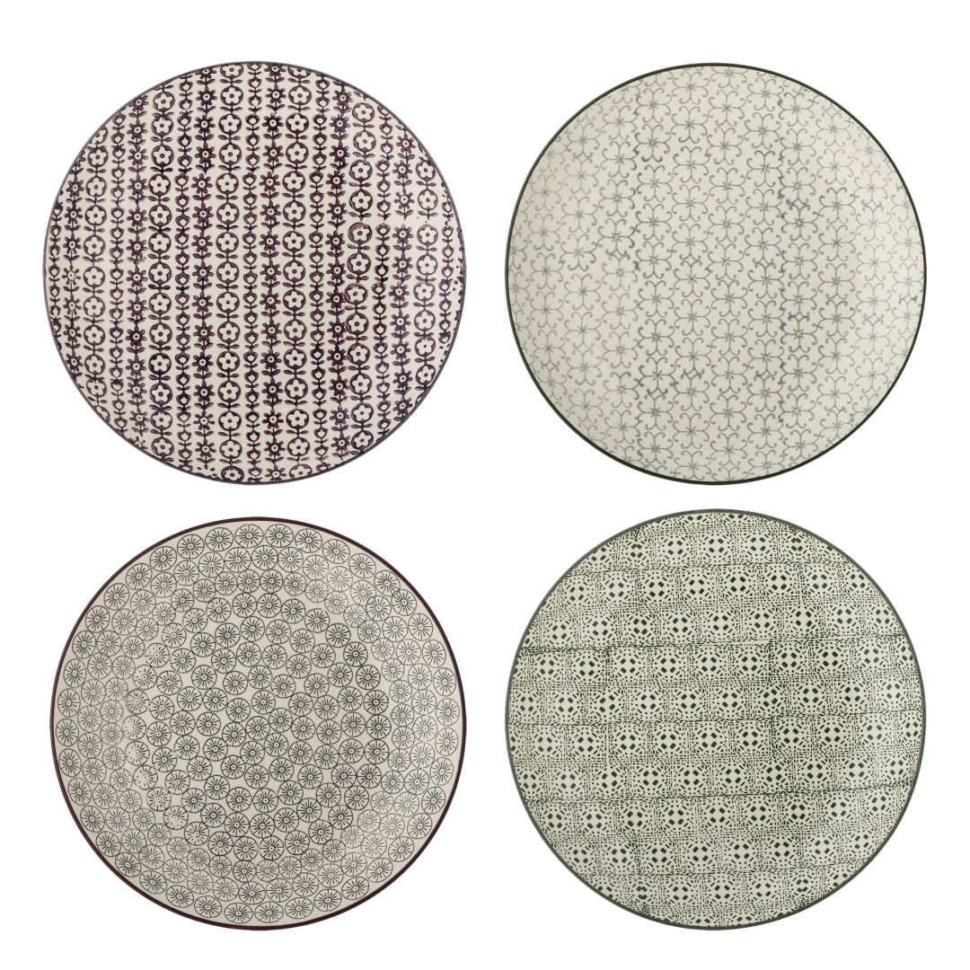 21100608 - Karine Plate, Multi, Stoneware STOCK: 300