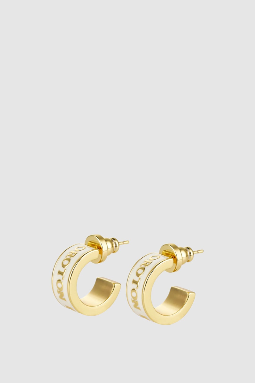 Heather Enamel Hoops