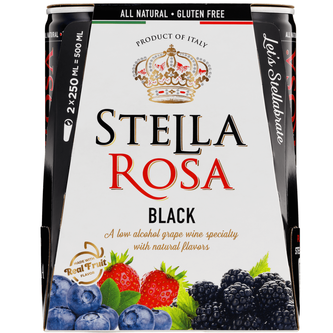 Stella Rosa Black Semi-Sparkling Red Wine 2Pk/250 ml