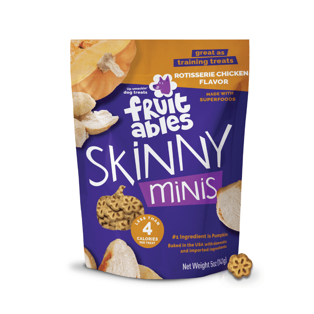 Fruitables Skinny Minis Dog Treats, Rotisserie Chicken, 5 Ounces