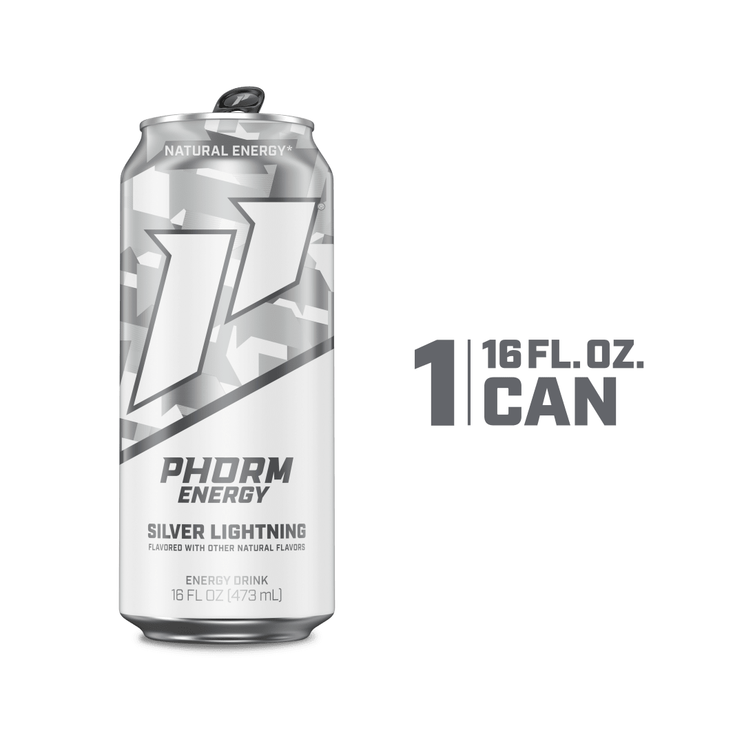 Phorm Energy, Silver Lightning Energy Drink 16 fl oz Can