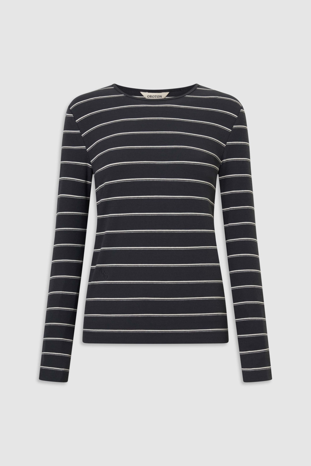 Eve Fine Rib Long Sleeve Stripe Tee