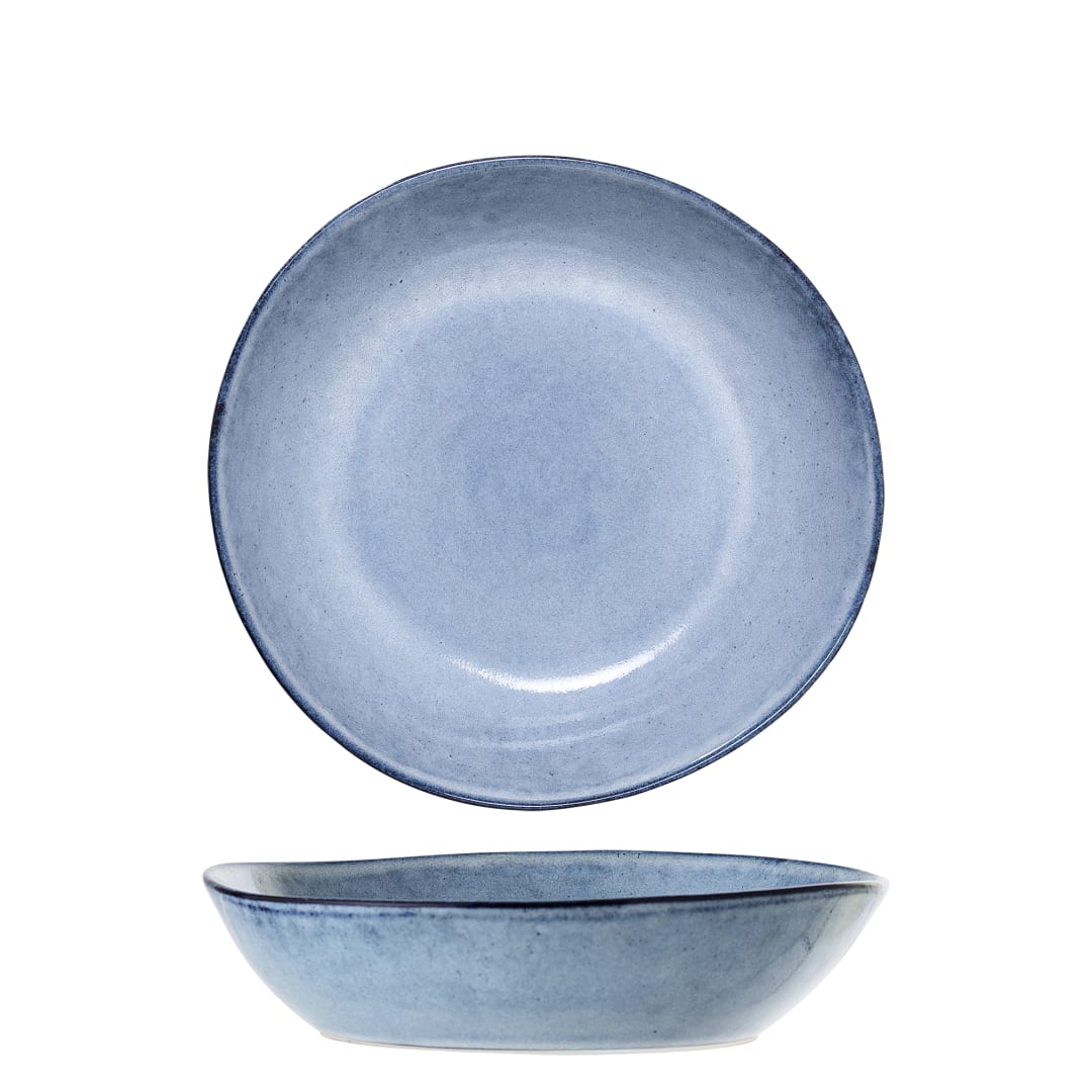 17906480 - Sandrine Plate Deep, Blue, Stoneware STOCK: 300