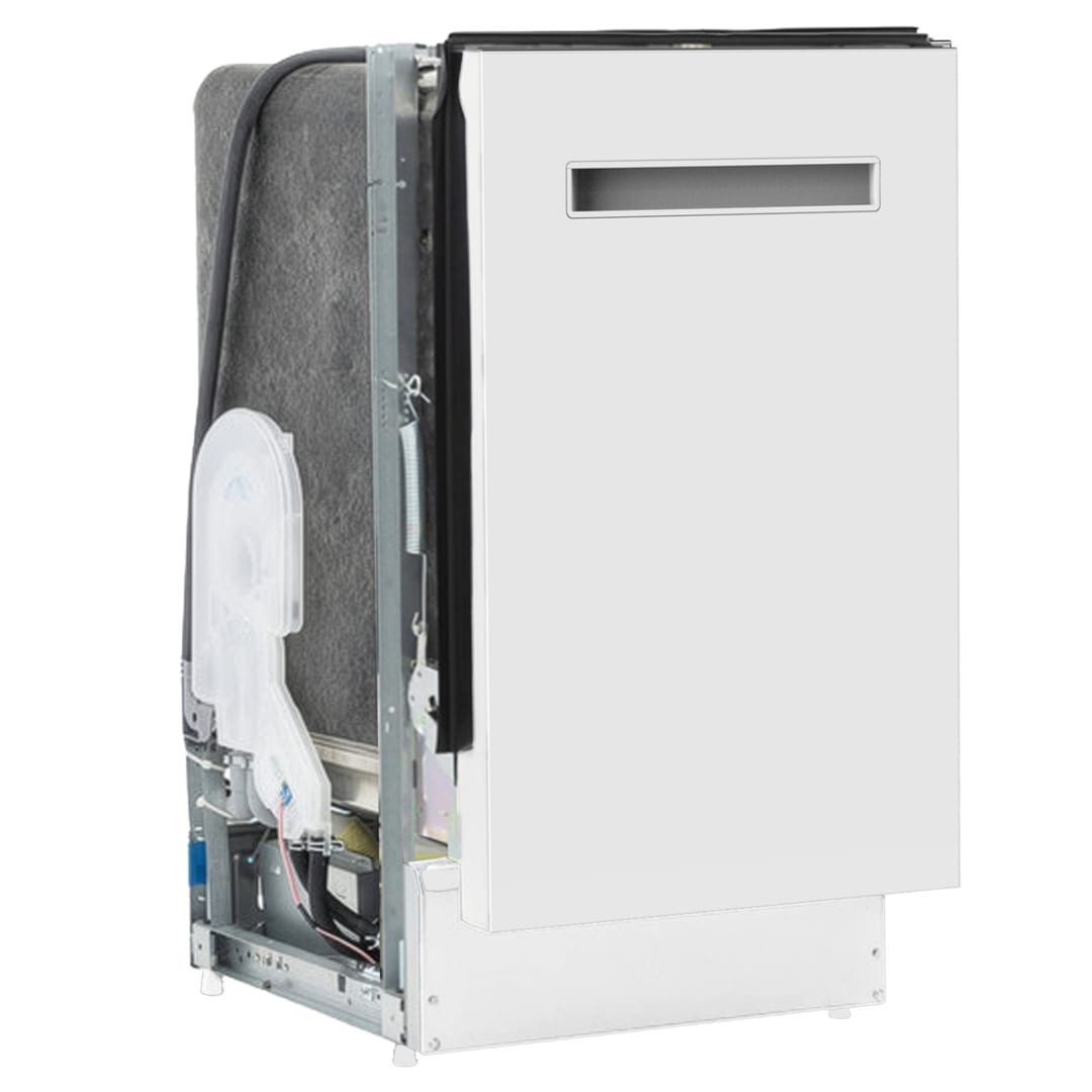 AVDWP18W0W - Avanti 18" Built In Dishwasher with Integrated Handle, White