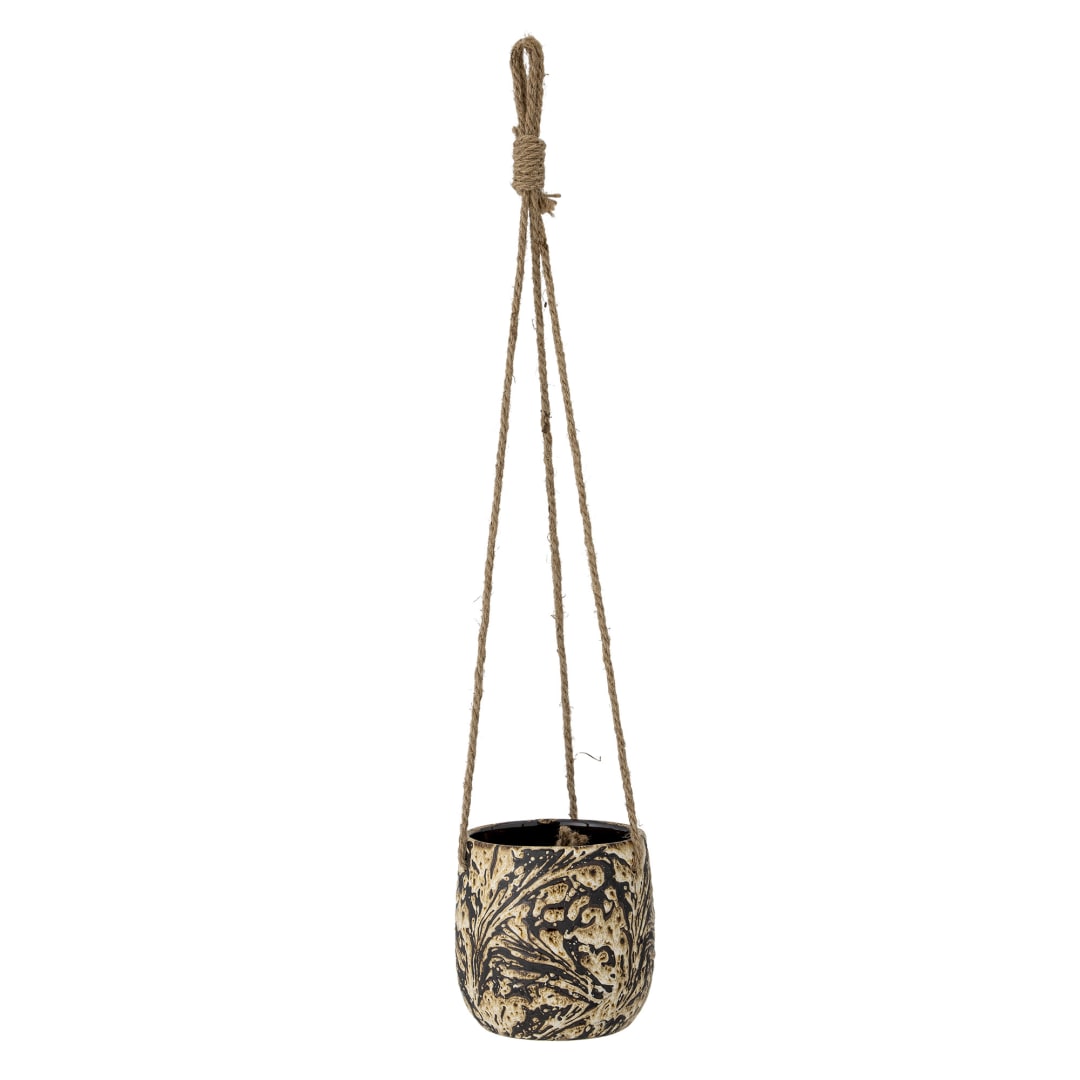 82057643 - Moghis Flowerpot, Hanging, Brown, Stoneware STOCK: 201