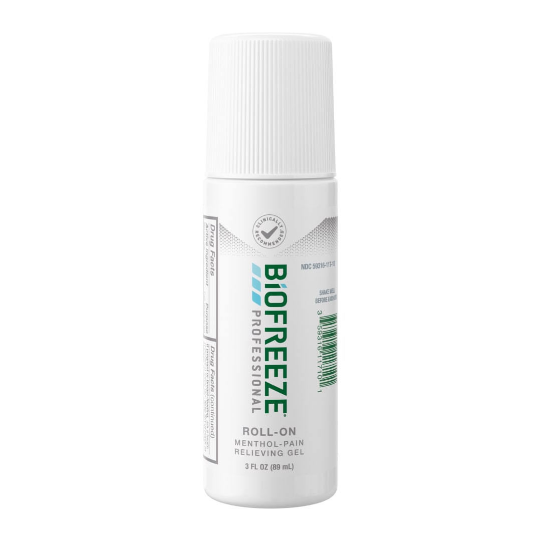 Biofreeze Professional Pain Relief Roll-On, 3 oz. Bottle, Green