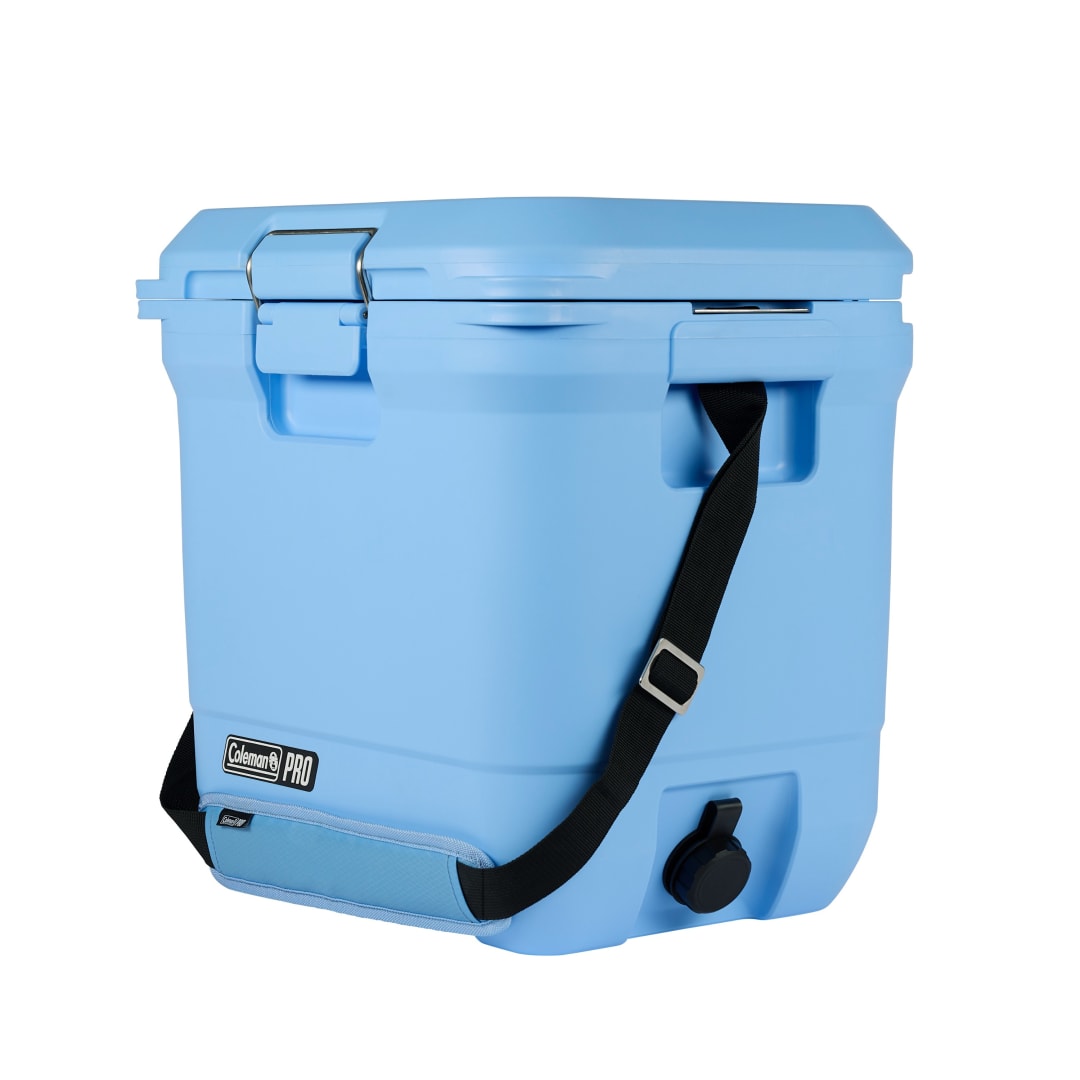 Coleman Pro 25-Quart Hard Cooler, Blue Sky