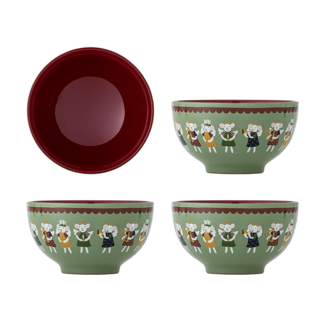82073010 - Peo Bowl, Green, Stoneware STOCK: 152
