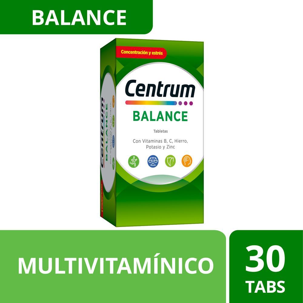 Centrum Balance Multivitamínico 30 Tabletas