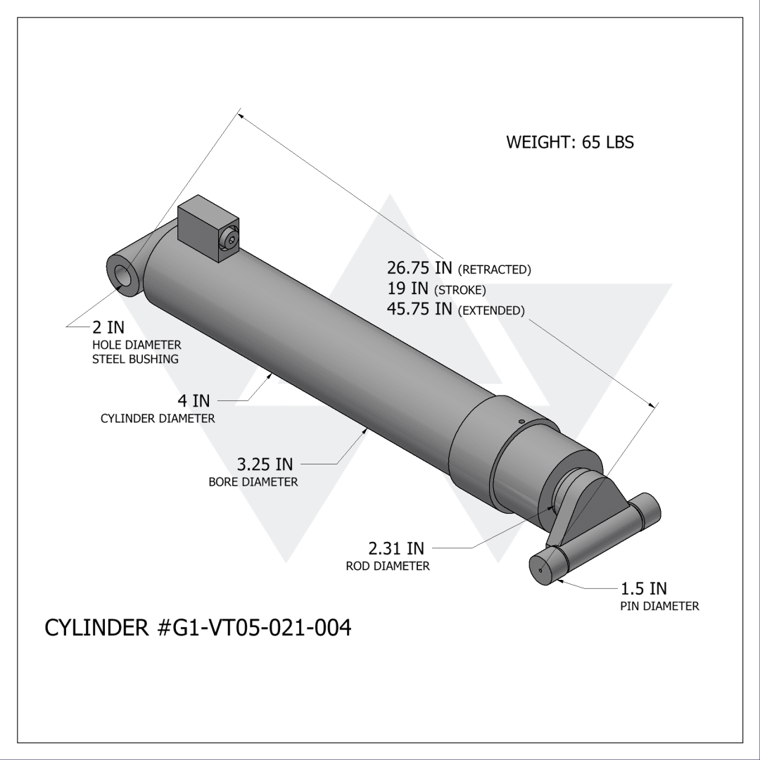 Galbreath™ Vestil Dock Leveler Cylinder (3.25" X 2.31 X 19")