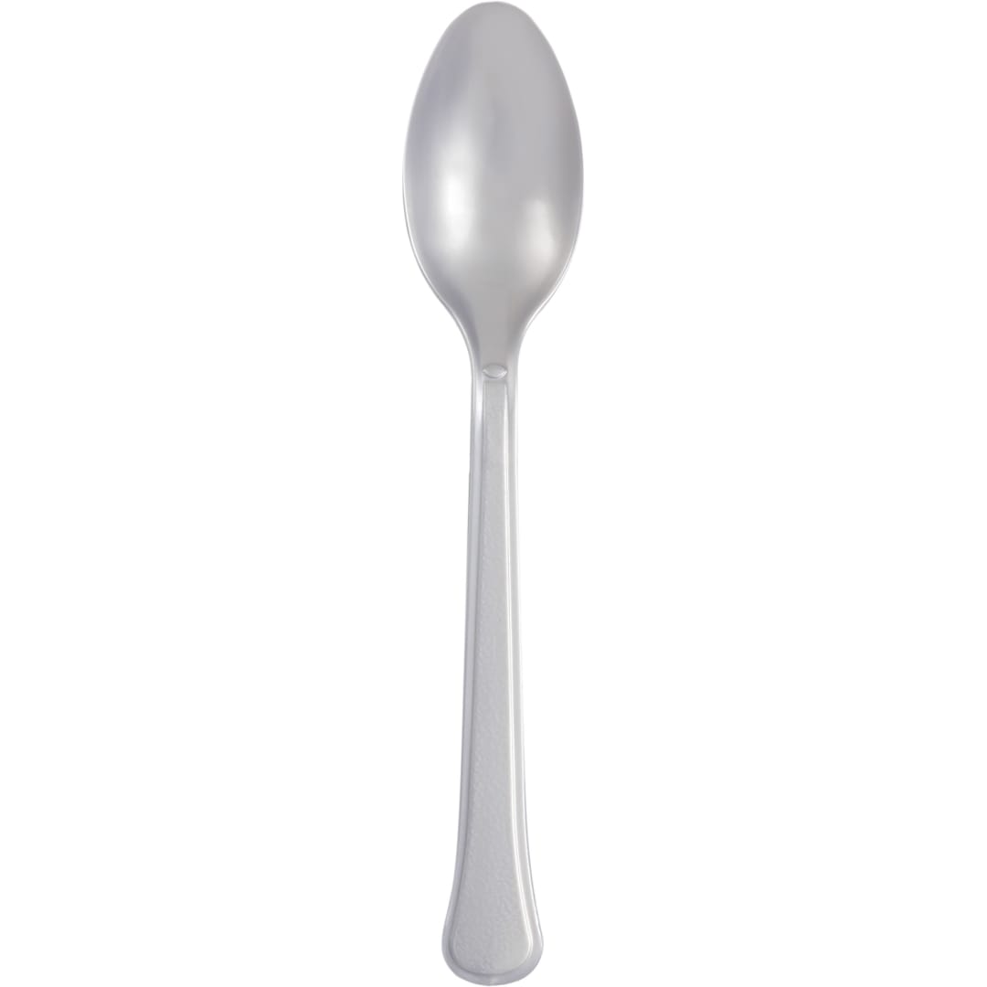 Silver Solid Premium Plastic Spoons, 20ct