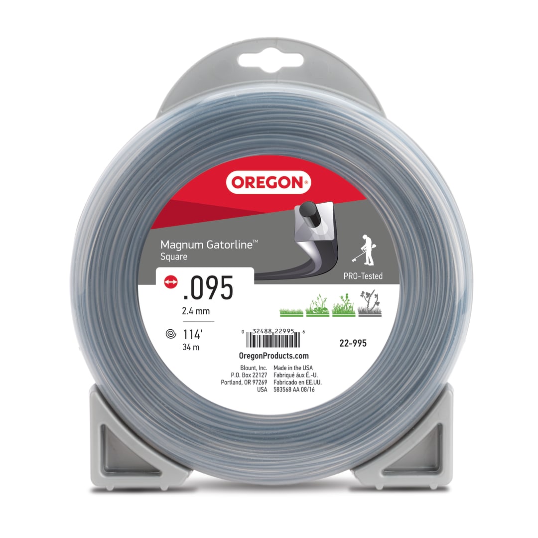 Oregon Magnum Gatorline Square Trimmer Line, .095 inch by 114 Foot, Fits Echo, Stihl, Husqvarna, Ryobi, Troy Bilt