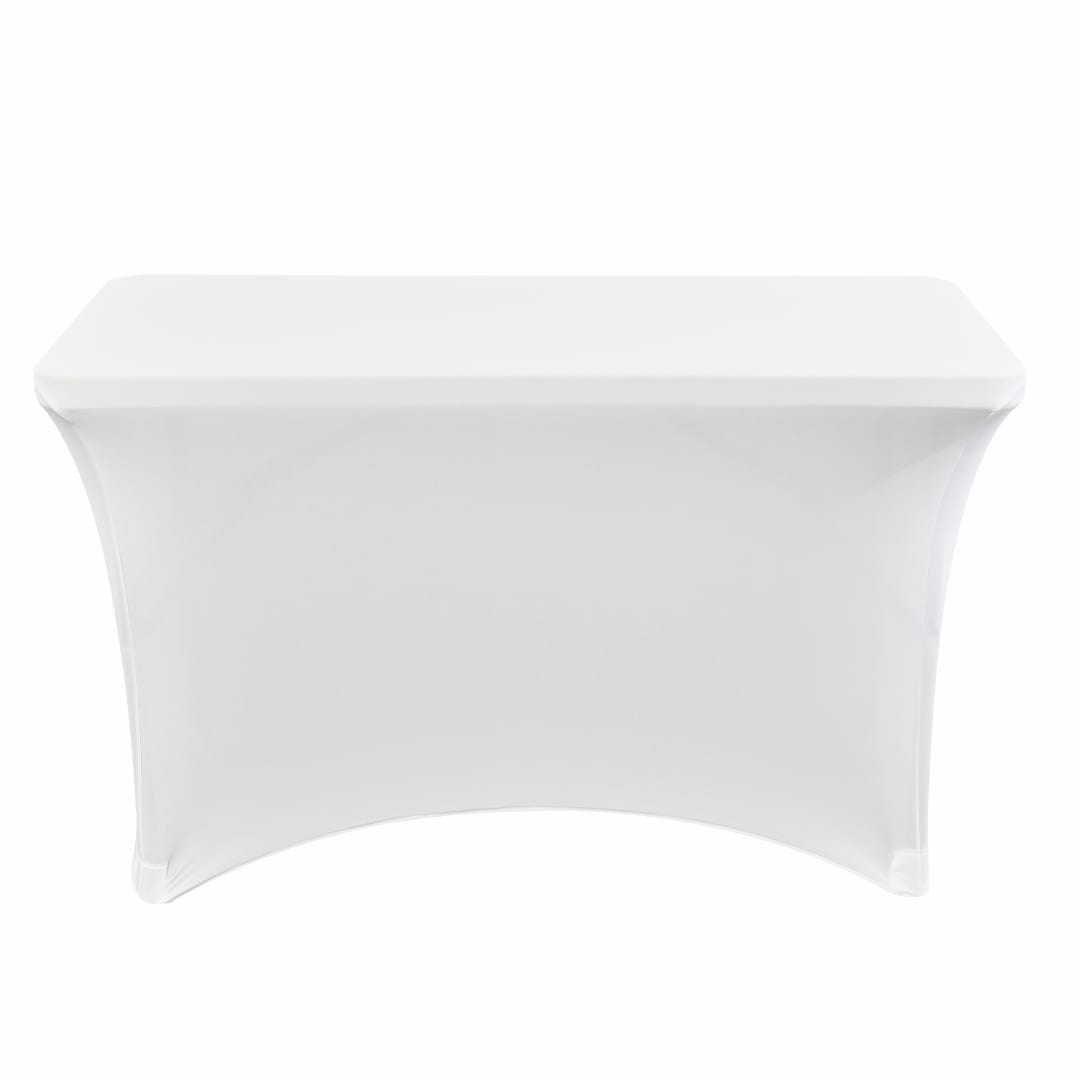 iGear™ Fabric Table Cover, White - 4'