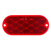 Grote Oval Reflector Stick-On, Screw Mountable