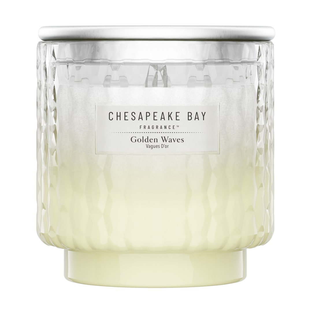 Chesapeake Bay Vela perfumada | Vela grande | Golden Waves | Regalos perfectos para mujeres