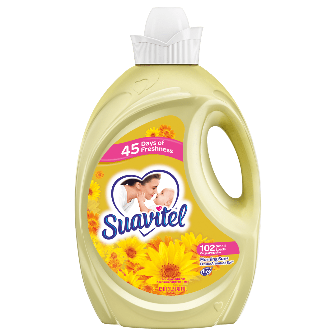 Suavitel Fabric Softener, Morning Sun - 135 fluid ounce