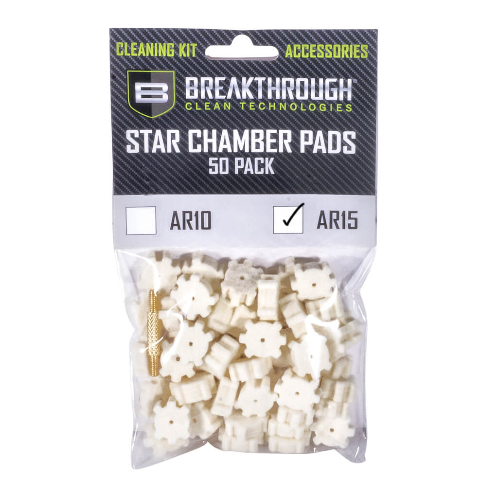 BCT™ Cotton Patches, AR-15, 8-32 Threads (Male/Male) Adapter, 50-Pack
