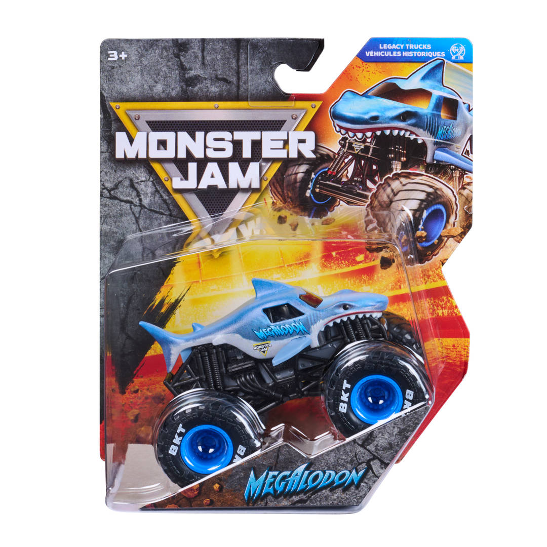 Monster Jam Megalodon Monster Truck Die-Cast Vehicle, 1:64 Scale