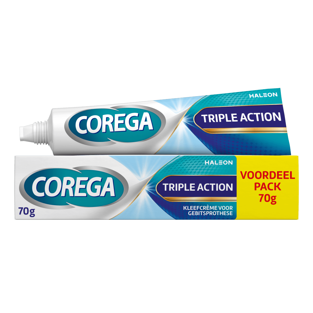 Corega Triple Action Kleefcrème voor de gebitsprothese  70g