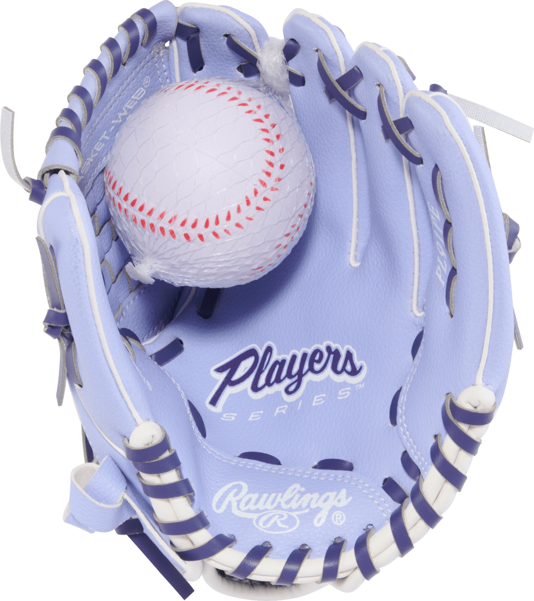 RAWLINGS "PLAYERS" SERIES BASEBALL GLOVE W/BALL YOUTH RHT 9" LHT