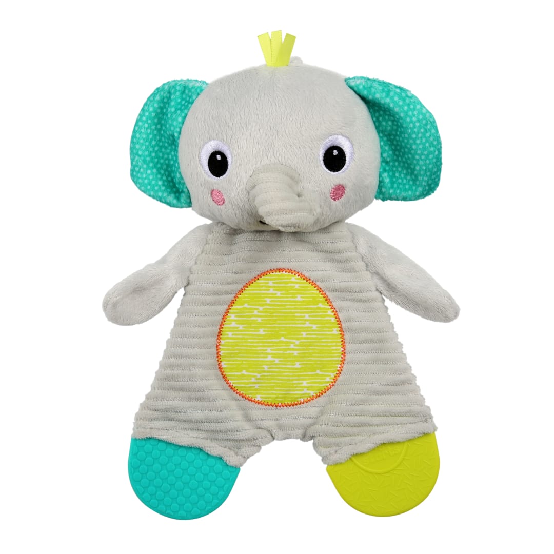 BS SNUGGLE N TEETHE PLUSH PEG_ELEPHANT