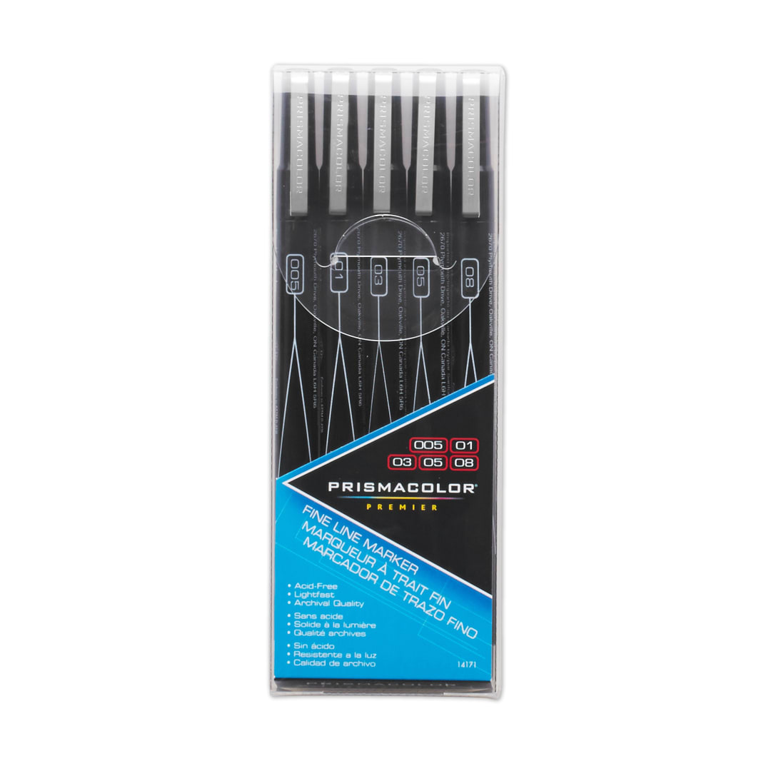 PRISMACOLOR PREMIER FINE LINE 5CT SET BL