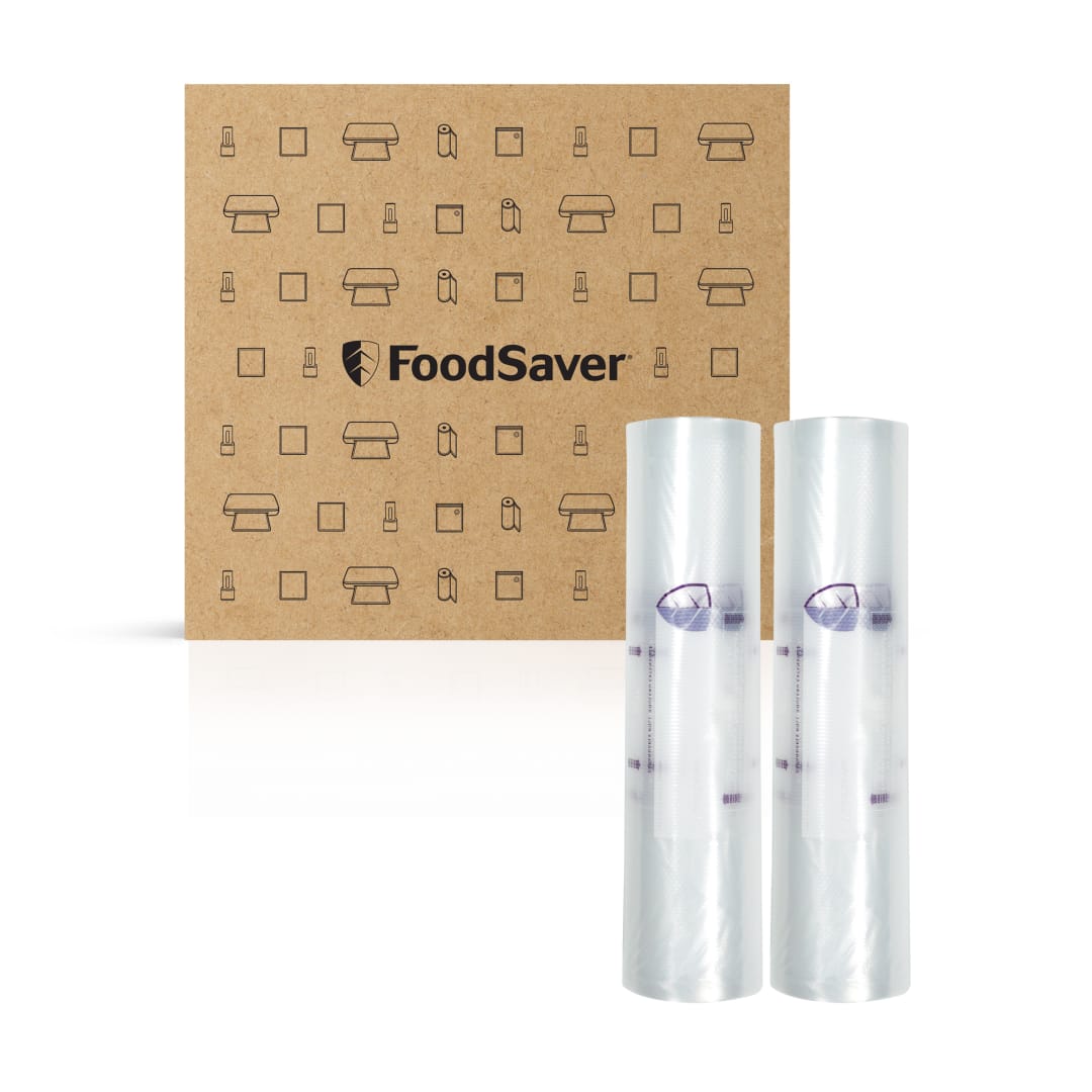 FoodSaver Heavy Duty Vacuum Sealer Rolls, 2 Pack, XL 11" x 16' Rolls, BPA-Free Bags for Food Storage