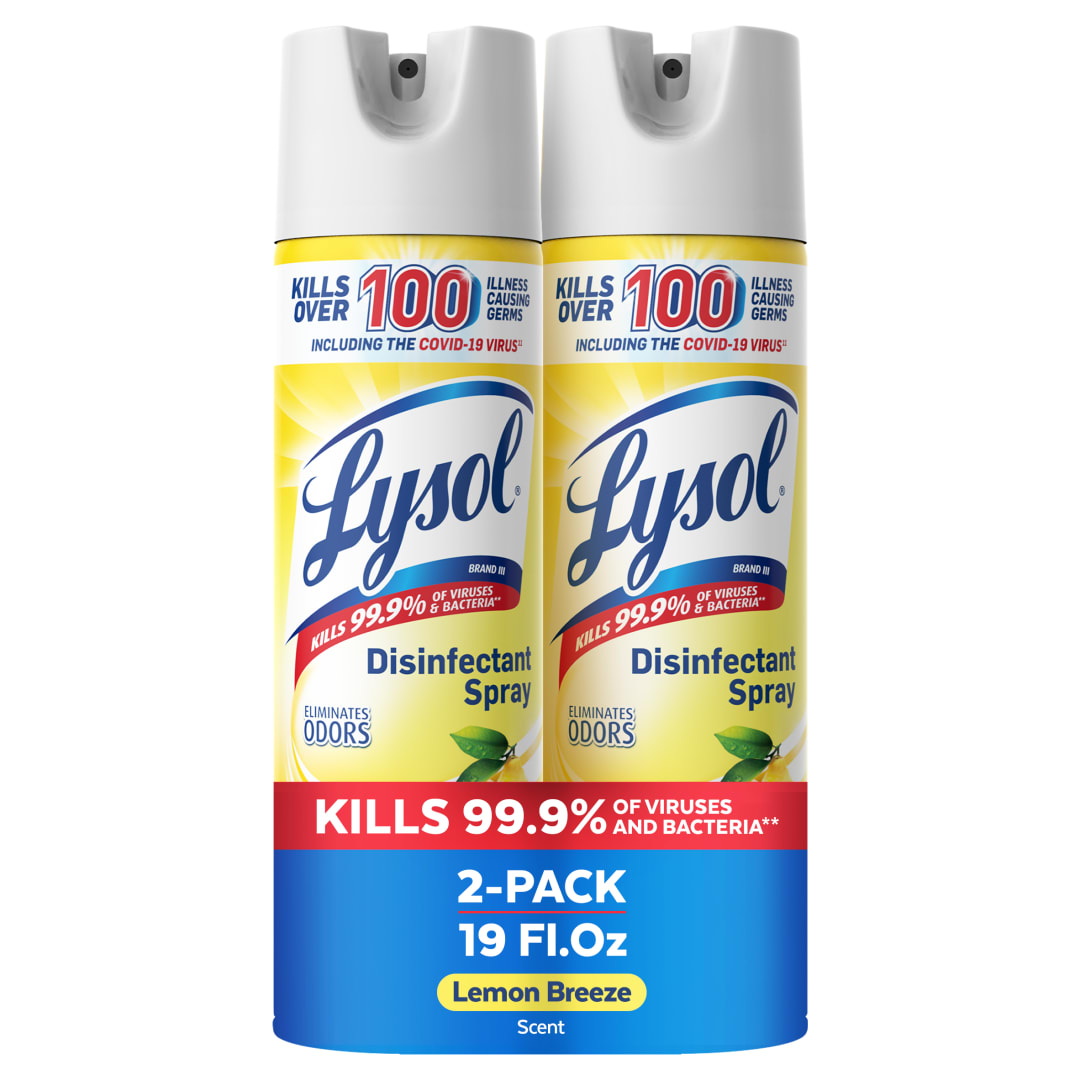 LYSOL® Disinfectant Spray - Lemon Breeze® 4/(2x19) oz.