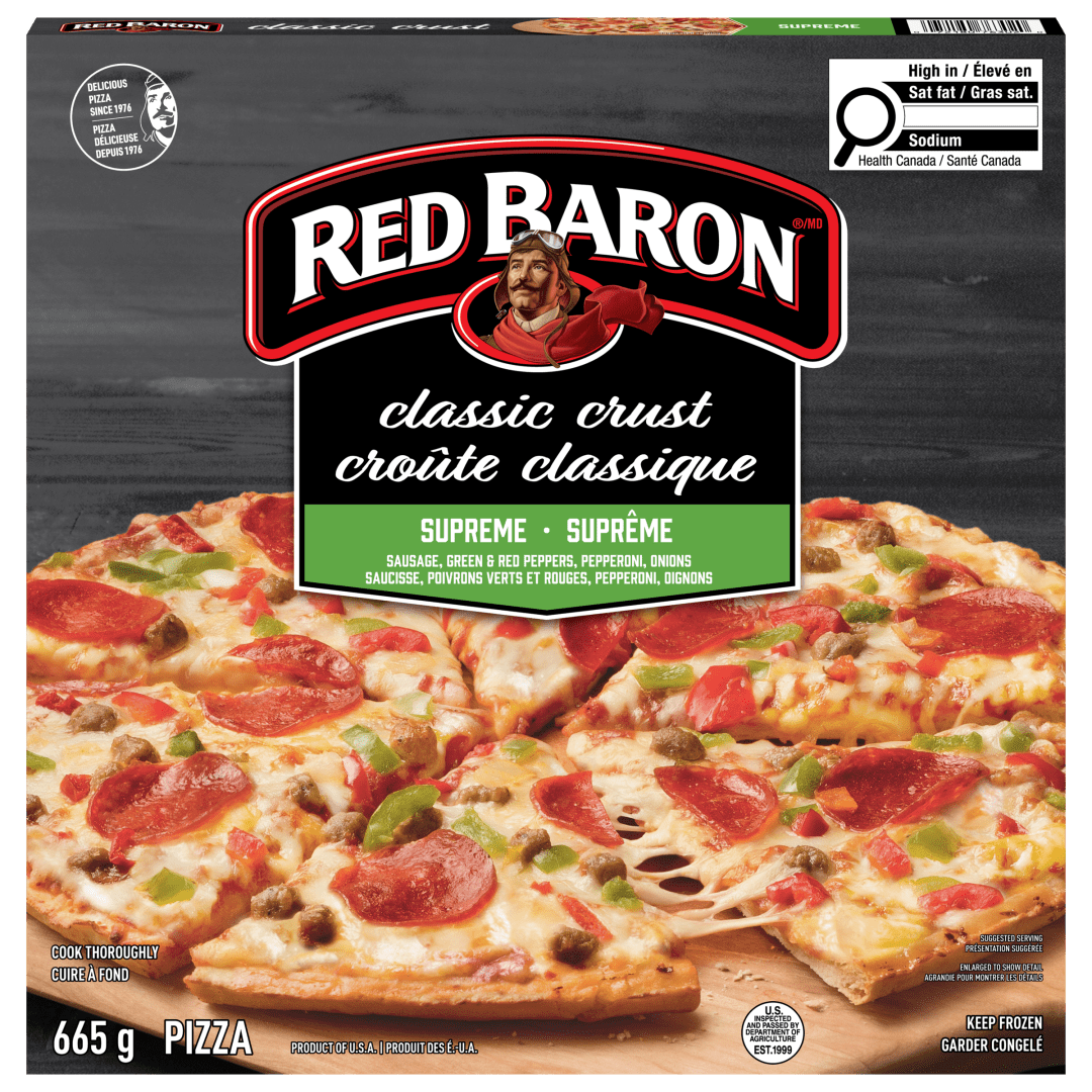 Red Baron Supreme Classic Crust Frozen Pizza