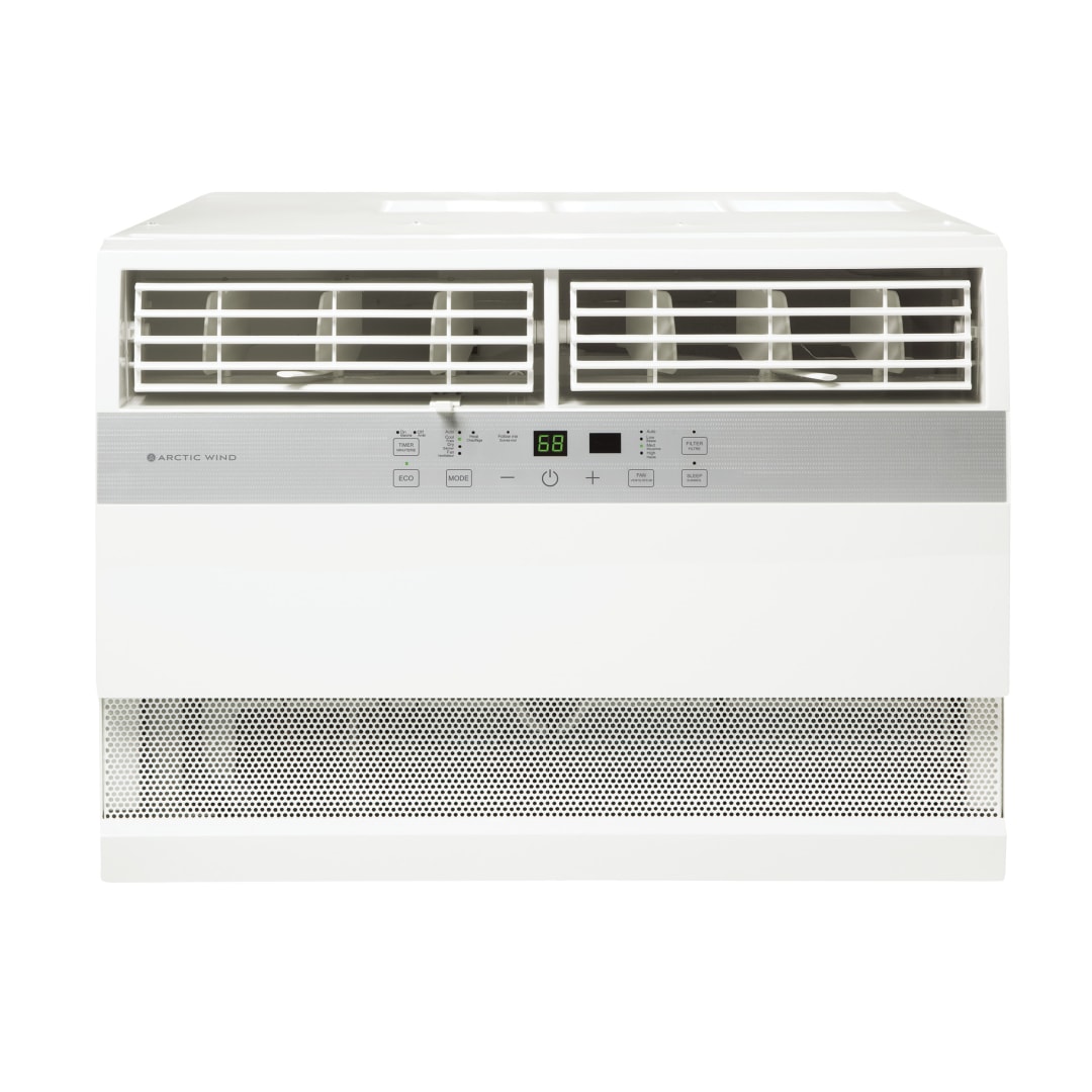 8,000 BTU 115V Cool/Heat Window Air Conditioner with Electric Heat, Follow-Me Remote control