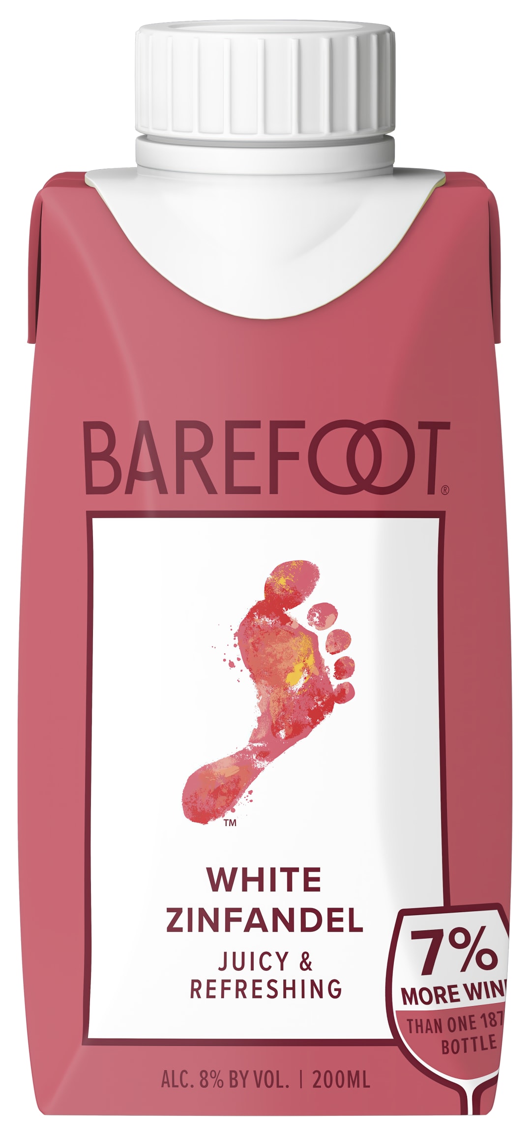 Barefoot Cellars White Zinfandel Wine Tetra 200ml