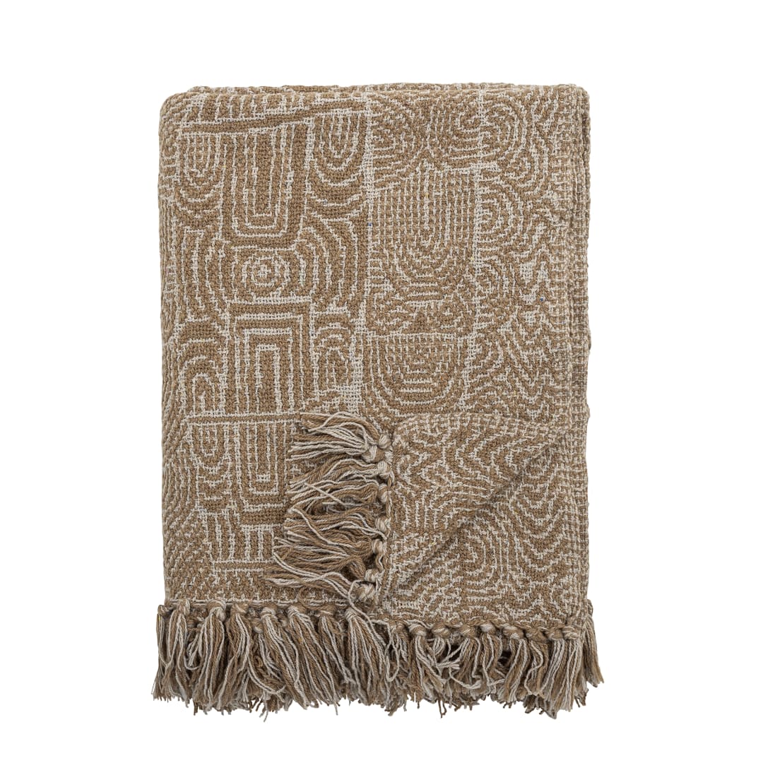 82066397 - Bresso Throw, Brown, Recycled Cotton STOCK: 52