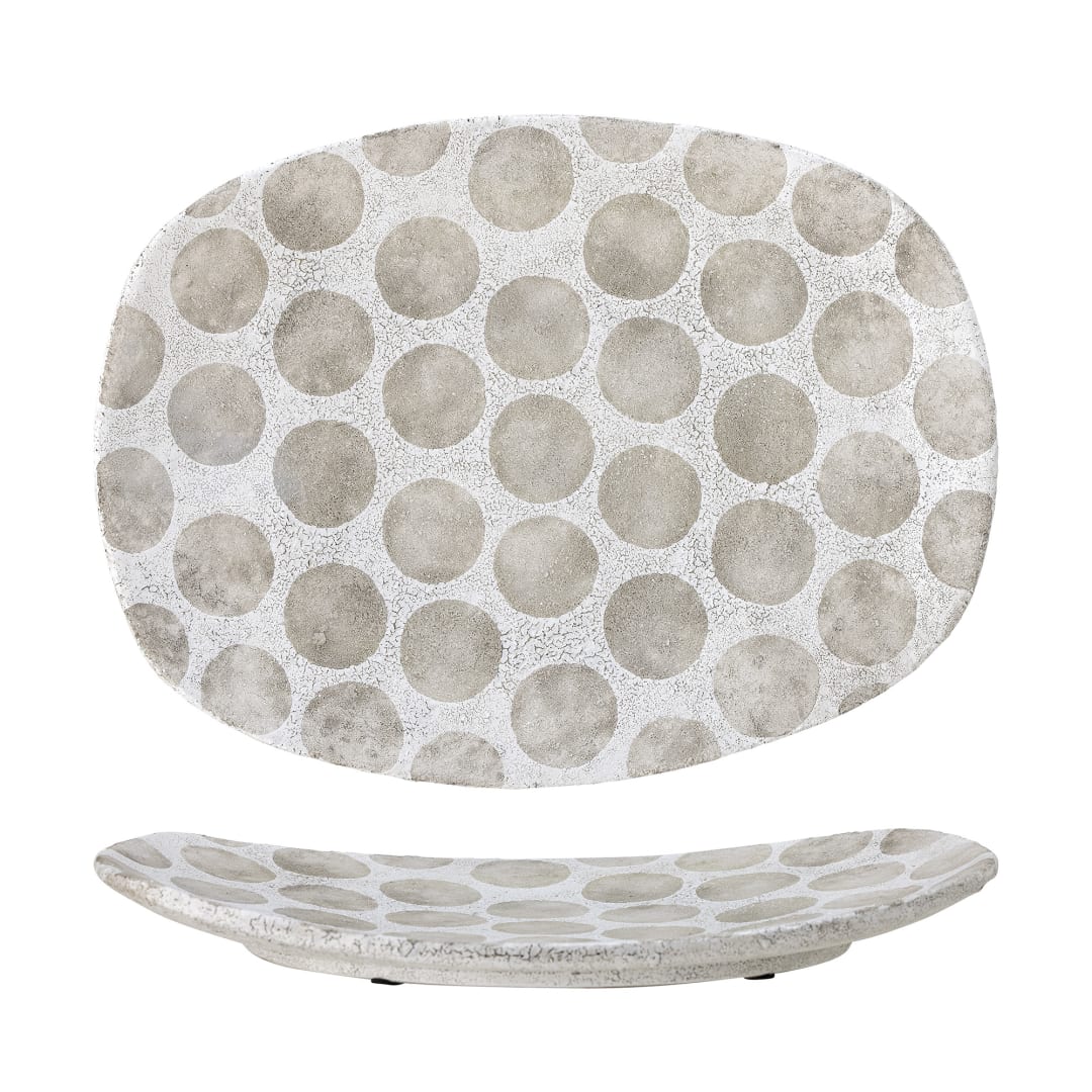82057689 - Felan Tray, White, Terracotta STOCK: 52