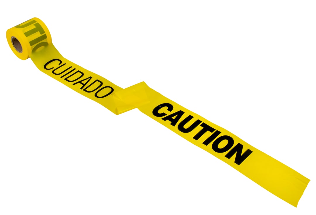 Barricade Tape-CAUTION/CUIDADO 300'x3"x2Mil