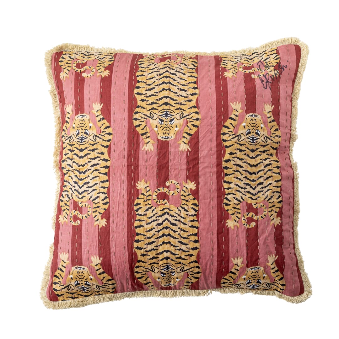 82066498 - Poirino Cushion, Pink, Cotton STOCK: 300