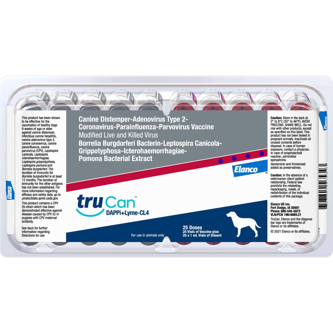 TruCan DAPPi+Lyme-CL4 | 25 x 1 dose