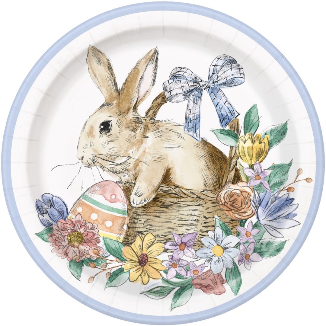Bunny Friends Round 9" Dinner Plates, 8ct