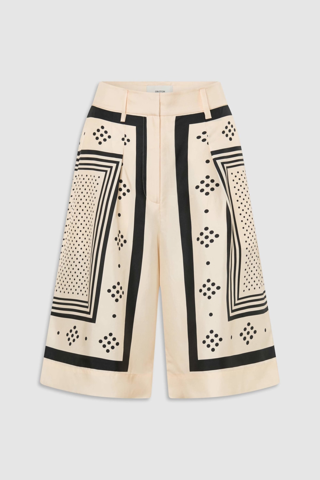 Spot Scarf Print Culotte