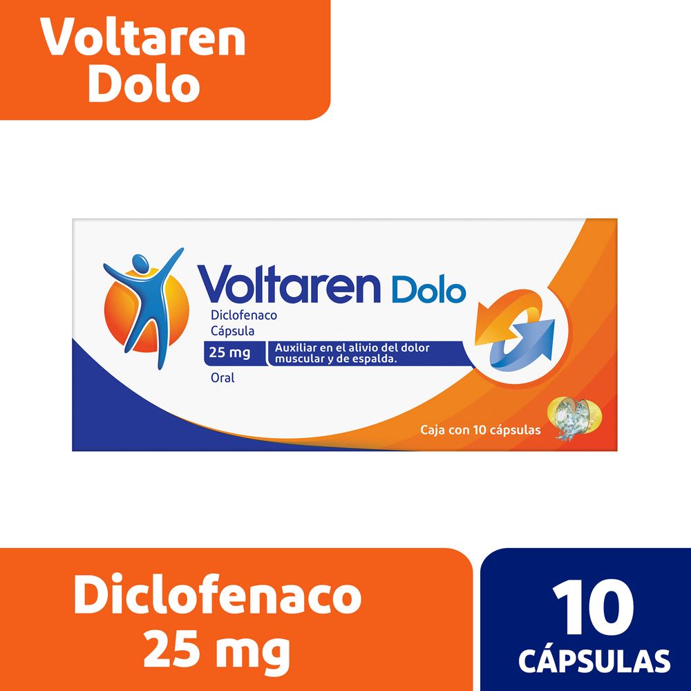 Voltaren Dolo 25mg 10 caps